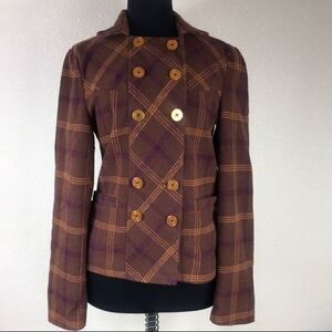 VINTAGE WOMAN VOLCOM PEA COAT JACKET SIZE S